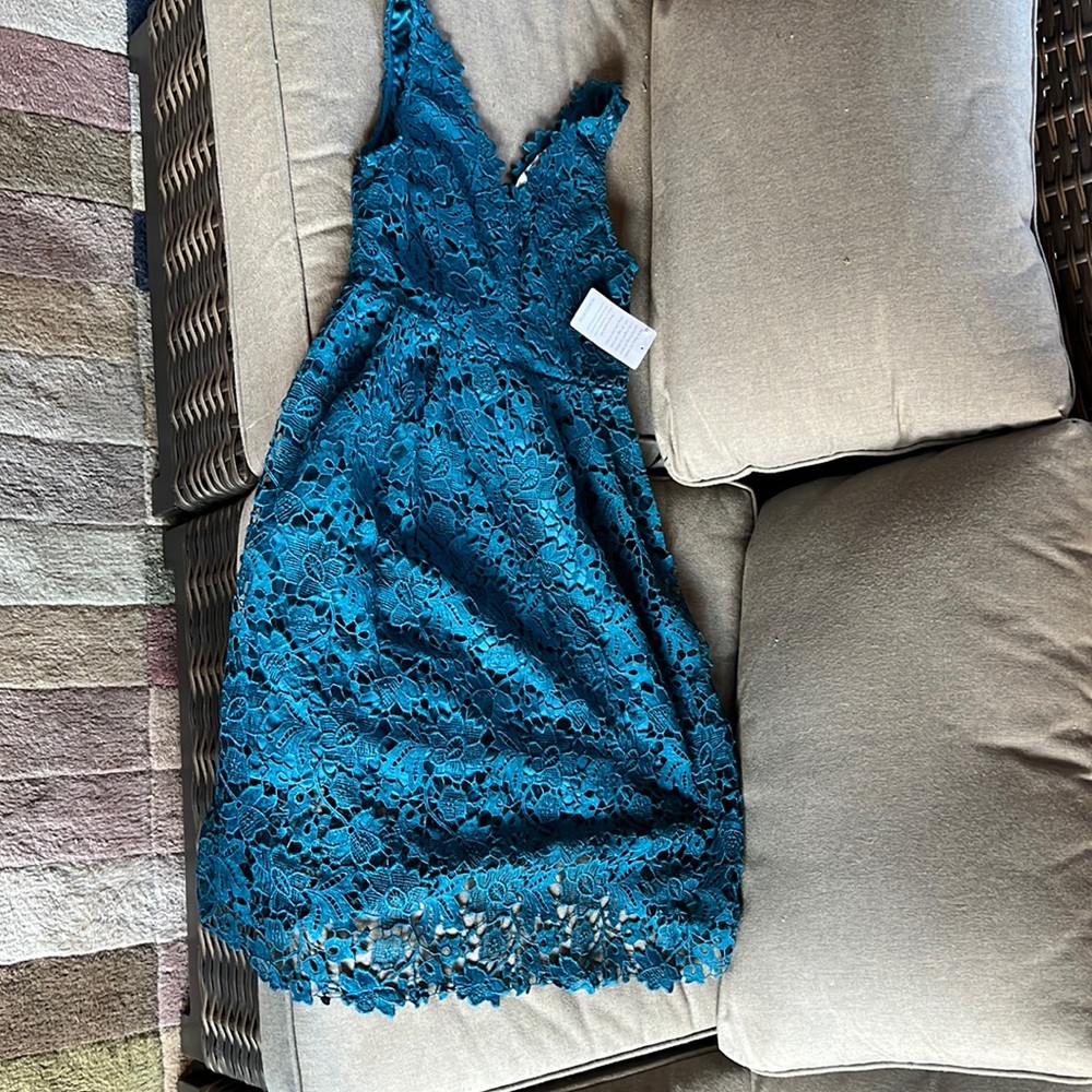 Nordstrom teal dress brand new